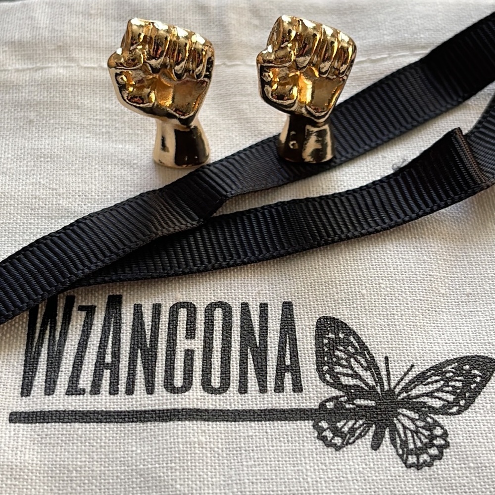 Earrings Victory, Fight, Power,  20 century Raised Fist
